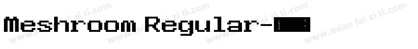 Meshroom Regular字体转换